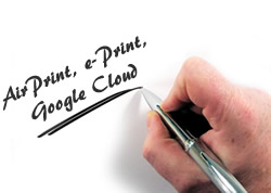 Airprint, ePrint, Google Cloud